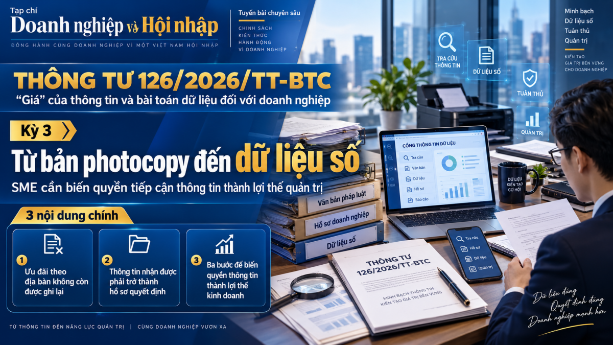Thông tư 126/2026/TT-BTC: Quyền tiếp cận thông tin và dữ liệu số cho doanh nghiệp
