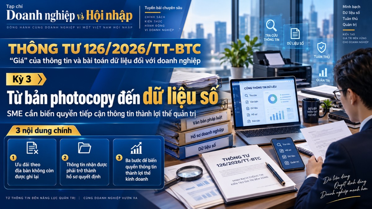 Thông tư 126/2026/TT-BTC: Quyền tiếp cận thông tin và dữ liệu số cho doanh nghiệp