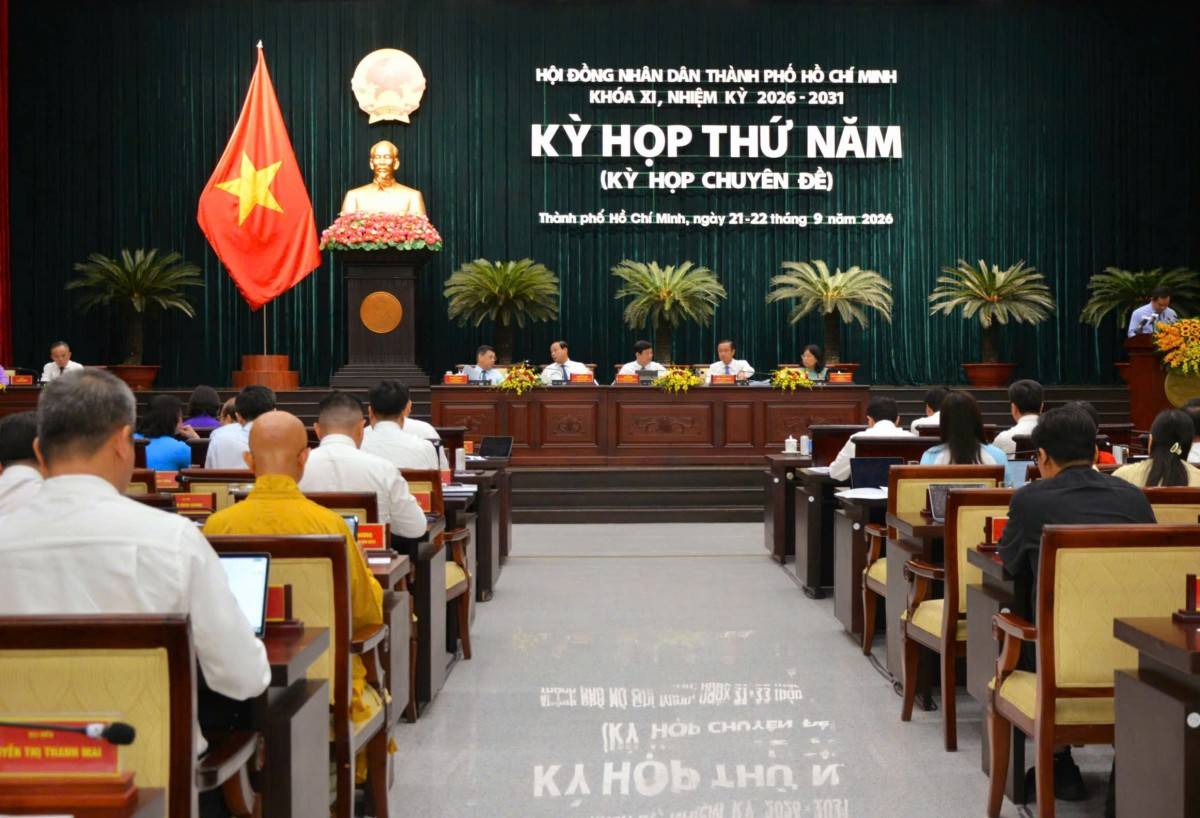 Sau 1,5 ngày làm việc, kỳ họp thứ 5 HĐND TPHCM khóa XI, nhiệm kỳ 2026-2031 bế mạc vào trưa 22-9.