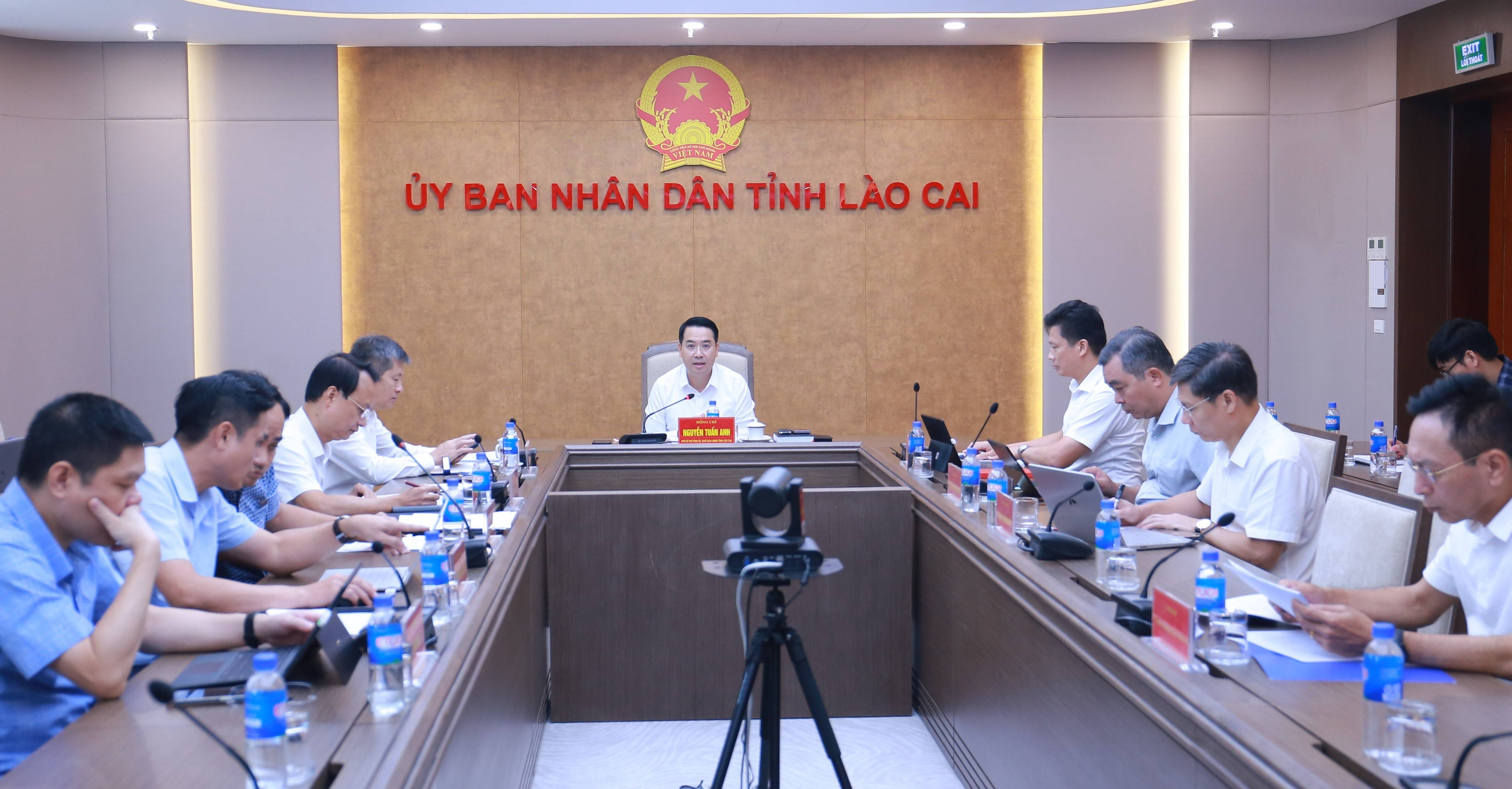Chủ tịch UBND tỉnh Lào Cai Nguyễn Tuấn Anh chủ trì cuộc họp đánh giá tình hình triển khai các dự án nguồn điện theo Điều chỉnh Quy hoạch điện VIII và điều chỉnh Quy hoạch tỉnh Lào Cai thời kỳ 2021–2030, tầm nhìn đến năm 2050.