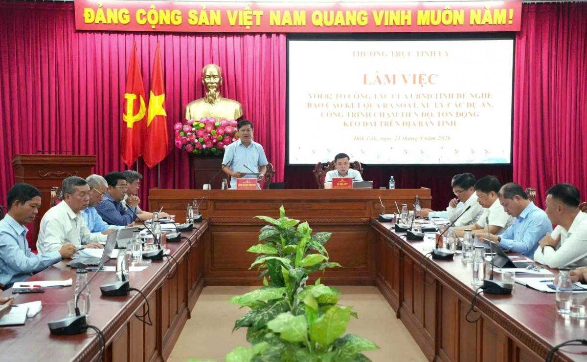 Đắk Lắk: Quyết liệt tháo gỡ điểm nghẽn các dự án chậm tiến độ, phục vụ mục tiêu tăng trưởng