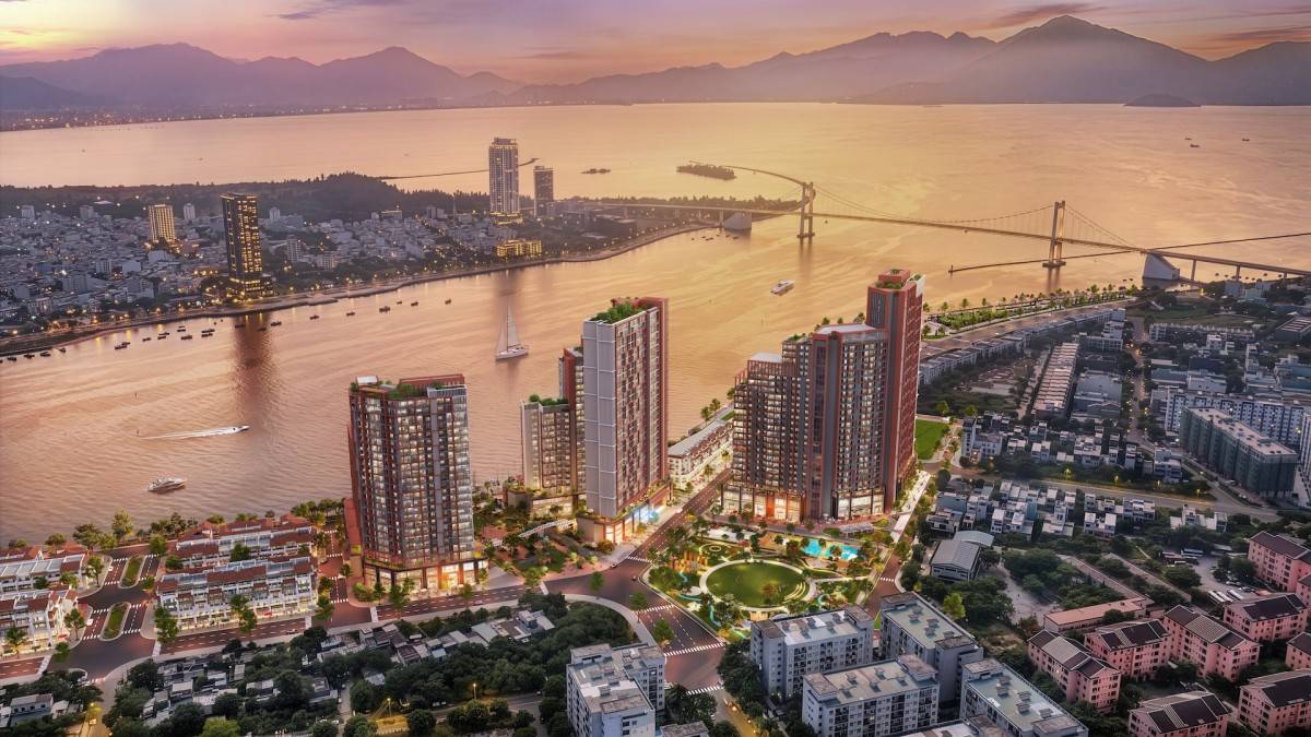 Symphony 5 - mảnh ghép cuối cùng của Sun Symphony Residence - hưởng trọn nhịp sống sôi động và cảnh quan mỹ lệ của sông Hàn. Ảnh: Sun Property.