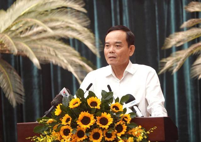 Bí thư Thành ủy TPHCM Trần Lưu Quang phát biểu khai mạc hội nghị - Ảnh: chinhphu.vn/Anh Hảo