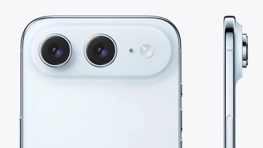 Ý tưởng iPhone Air 2 với hai camera sau - Ảnh: HK01