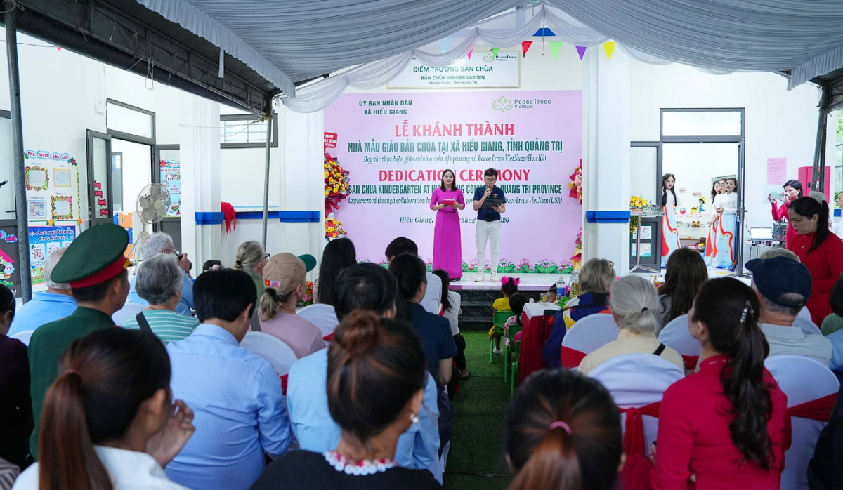 Quảng Trị: Khánh thành điểm trường mẫu giáo Bản Chùa - Trường Mầm non số 1 Hiếu Giang