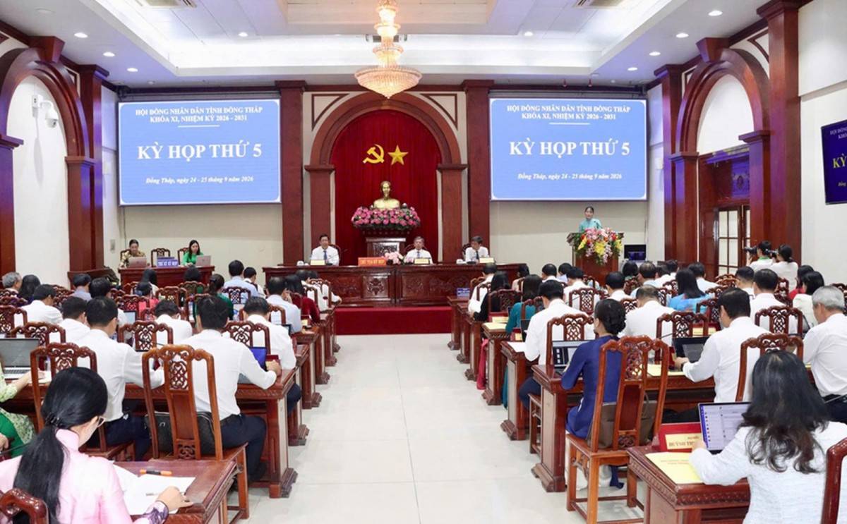 Tại Kỳ họp thứ 5, HĐND tỉnh Đồng Tháp xem xét, cho ý kiến 24 Nghị quyết quan trọng
