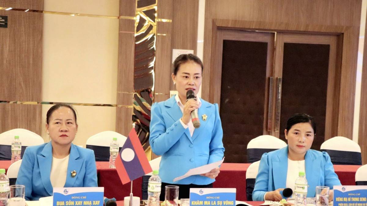 Điện Biên tăng cường hợp tác phụ nữ với 3 tỉnh Bắc Lào