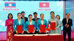 Điện Biên tăng cường hợp tác phụ nữ với 3 tỉnh Bắc Lào