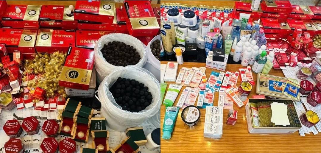 Công an đã thu giữ gần 20 triệu sản phẩm thuộc 64 mã hàng giả; tổng khối lượng hàng hóa, nguyên liệu, máy móc, thiết bị ước tính hơn 1.000 tấn. 