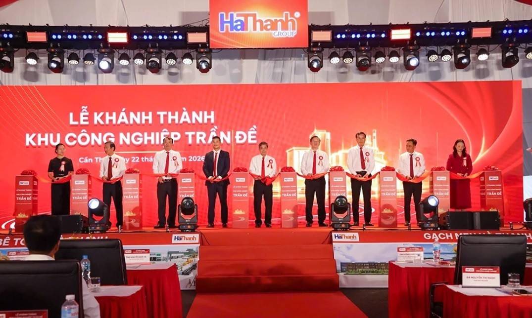 Khánh thành Khu công nghiệp Trần Đề với tổng vốn đầu tư gần 1.230 tỉ đồng - (Ảnh: https://baocantho.com.vn).