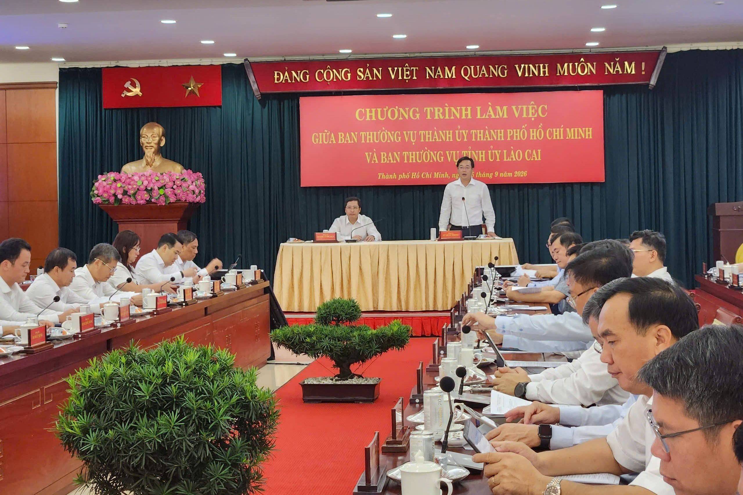 TP. Hồ Chí Minh - Lào Cai mở rộng dư địa hợp tác, hướng tới những kết quả cụ thể