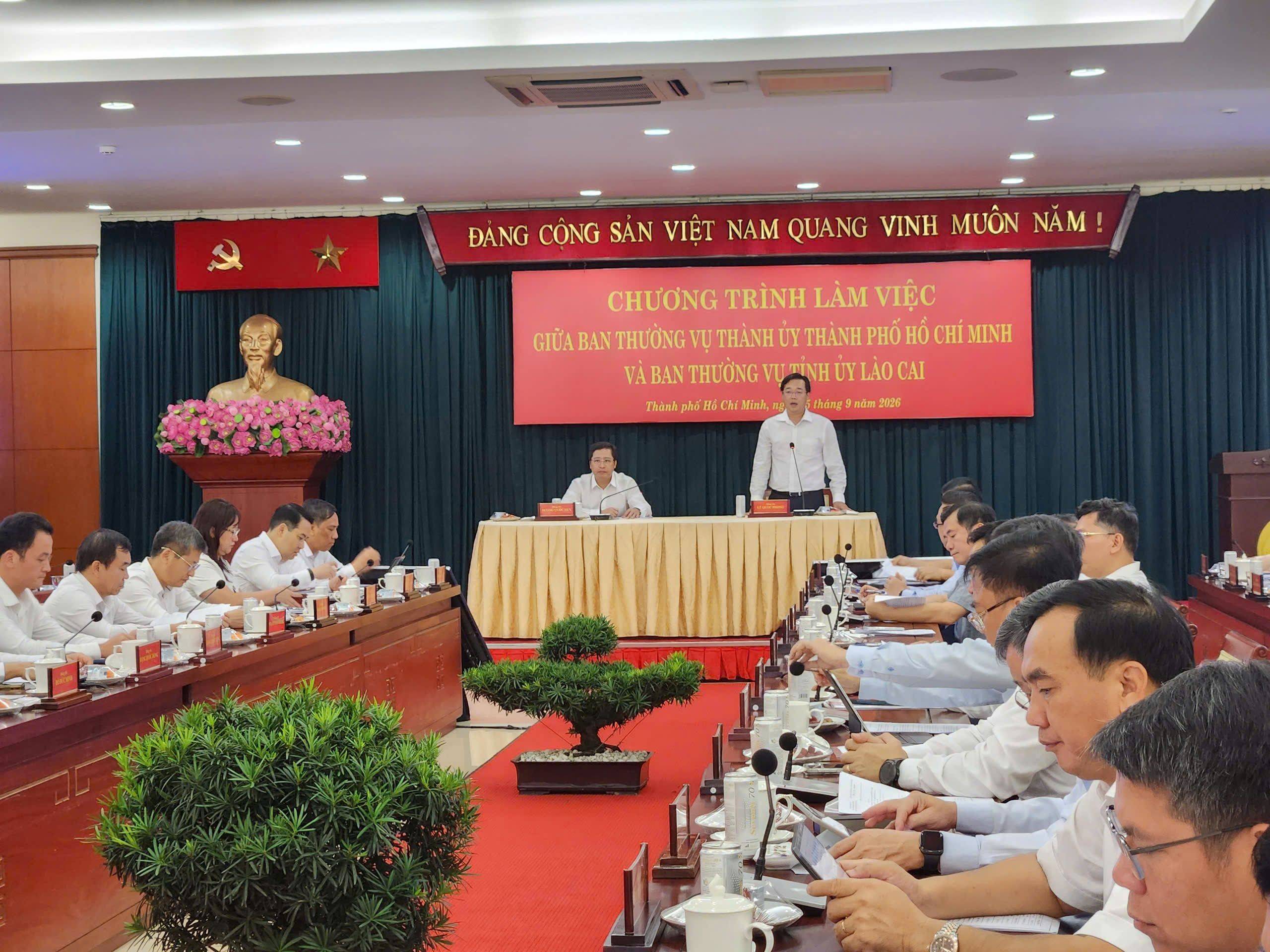 TP. Hồ Chí Minh - Lào Cai mở rộng dư địa hợp tác, hướng tới những kết quả cụ thể