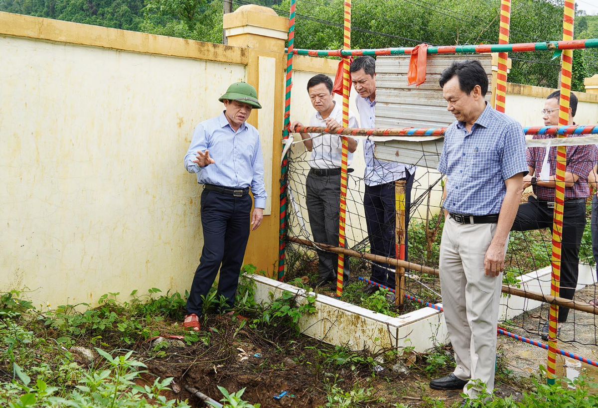 Quảng Trị khẩn trương triển khai giải pháp xử lý các hố sụt lún, bảo đảm an toàn cho người dân