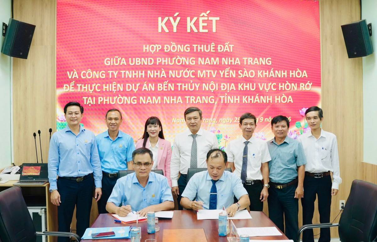 Yến sào Khánh Hòa thuê đất 50 năm làm bến thủy nội địa Hòn Rớ