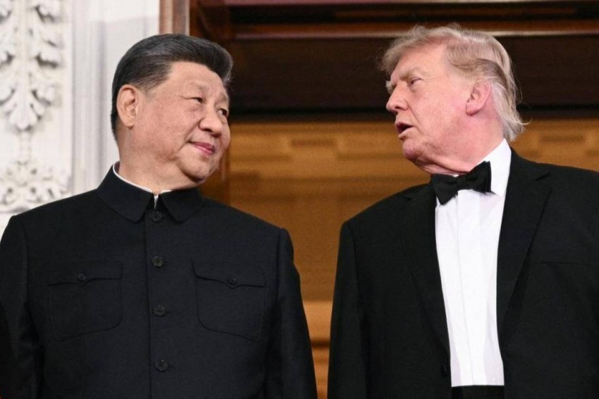 Tổng Bí thư, Chủ tịch Trung Quốc Tập Cận Bình (trái) và Tổng thống Mỹ Donald Trump (phải) tại buổi quốc yến tổ chức tại Nhà Trắng ngày 25/9