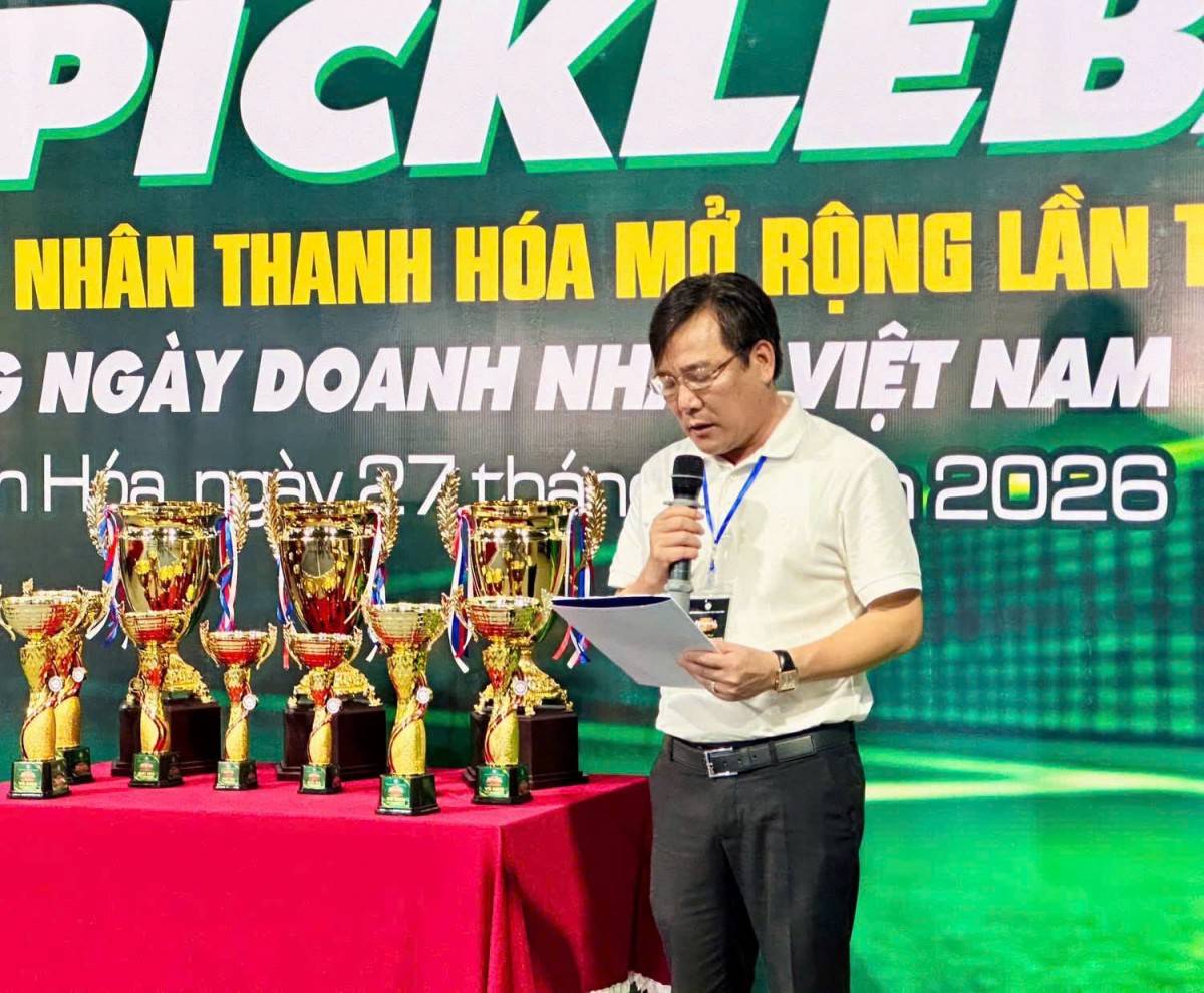 , Ông Nguyễn Văn Thọ, Trưởng Ban Tổ chức giải phát biểu khai mạc