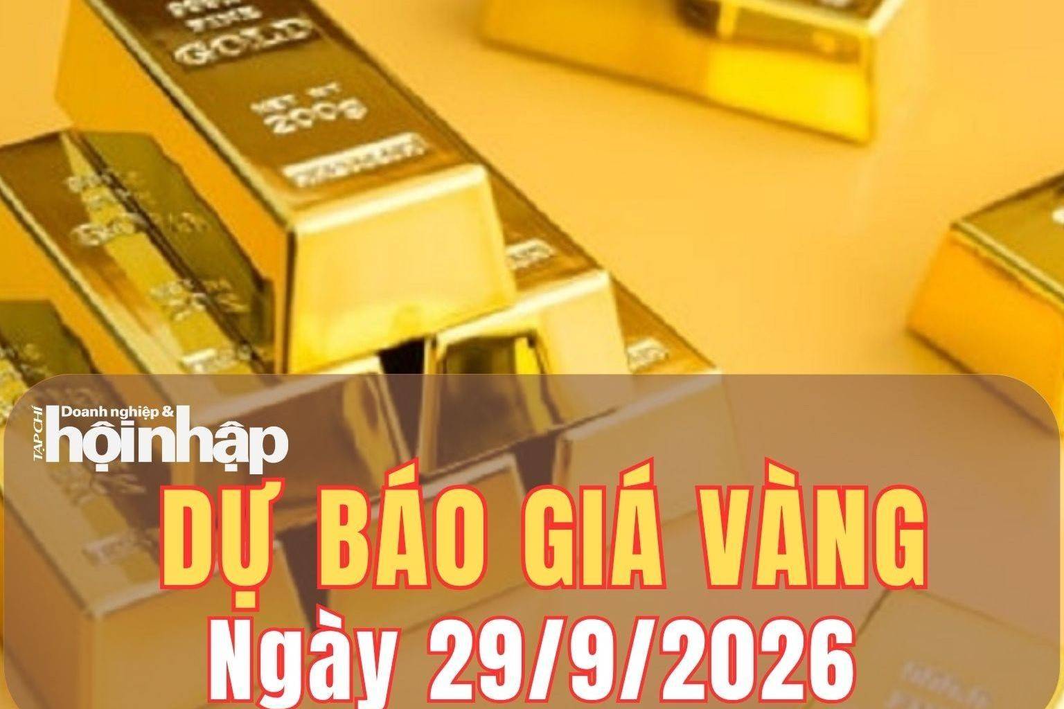 Dự báo giá vàng ngày mai 29/9: Xu hướng giảm chưa đảo chiều