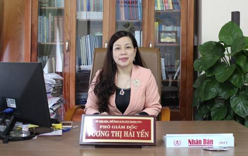 Bà Vương Thị Hải Yến - Phó Giám đốc Sở Văn hóa Thể thao và Du lịch Thanh Hóa. Ảnh: https://media.chinhphu.vn
