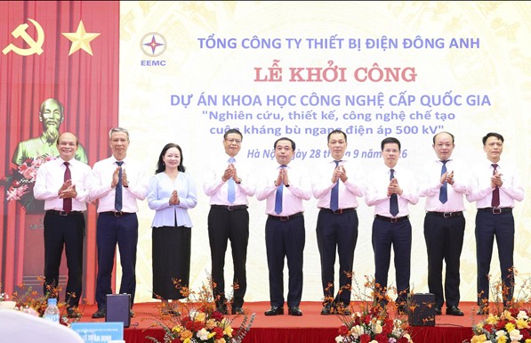 EEMC khởi công dự án chế tạo cuộn kháng bù ngang 500 kV