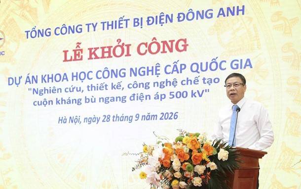 EEMC khởi công dự án chế tạo cuộn kháng bù ngang 500 kV