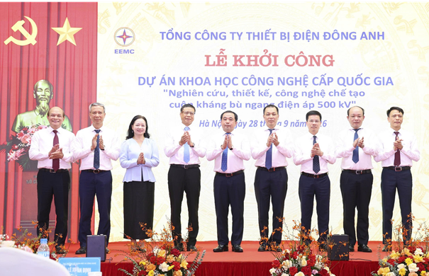 EEMC khởi công dự án chế tạo cuộn kháng bù ngang 500 kV