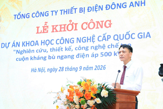 EEMC khởi công dự án chế tạo cuộn kháng bù ngang 500 kV