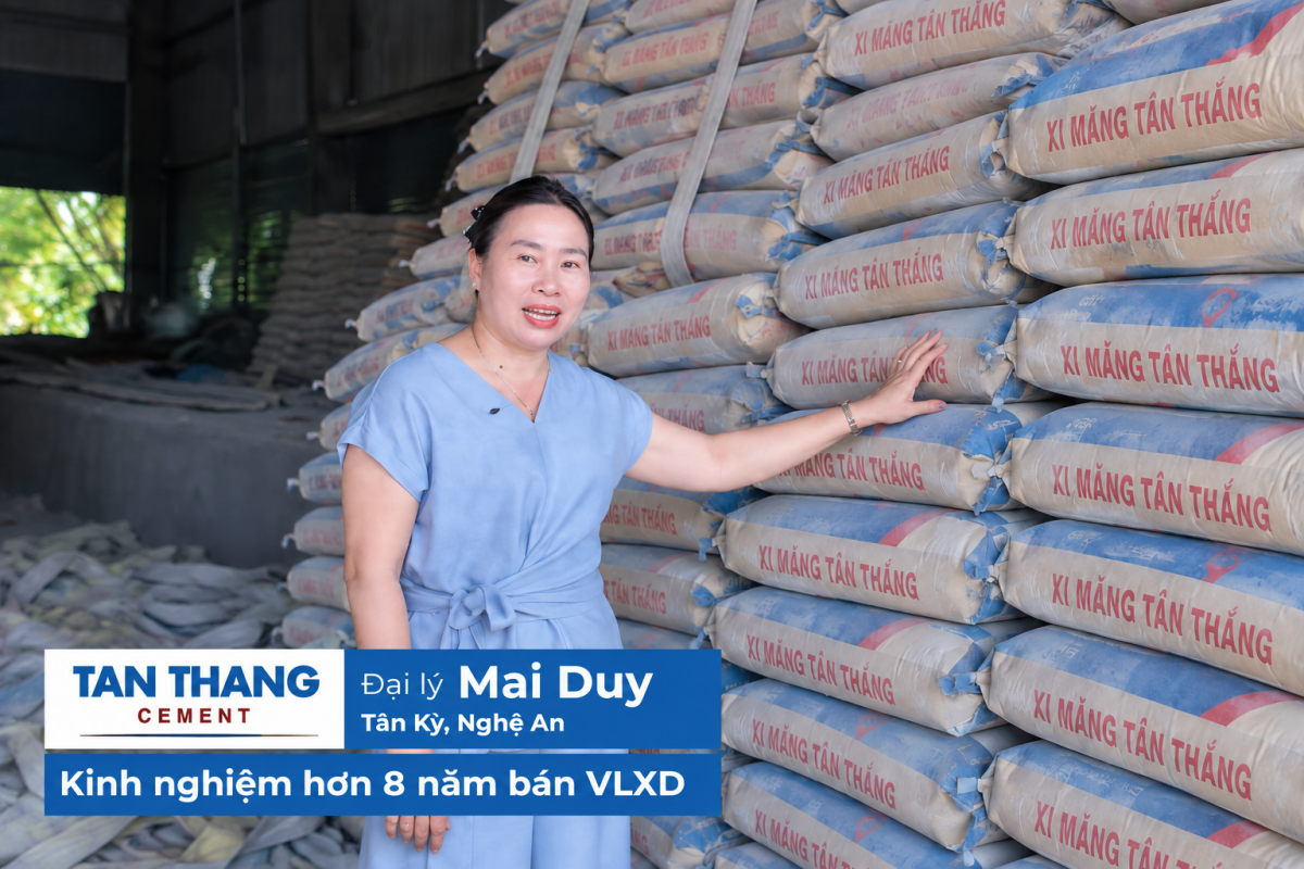 Thợ xây, đại lý nói gì về xi măng Tân Thắng sau nhiều năm gắn bó