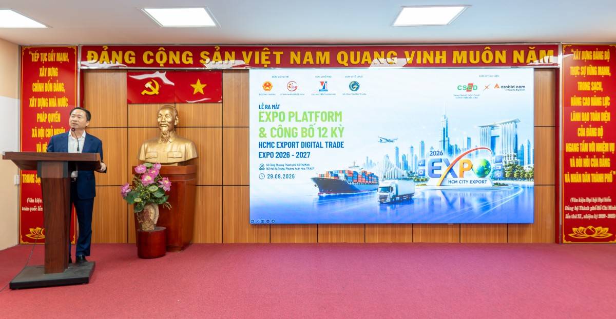 750 gian hàng, hơn 100 nhà mua hàng quốc tế kết nối với doanh nghiệp Việt tại HCMC Export 2026