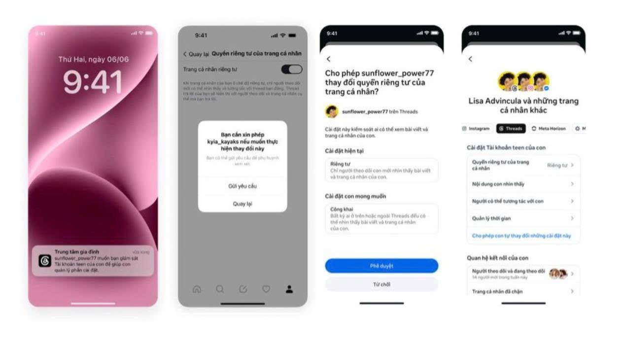 Meta mở rộng tính năng giám sát dành cho phụ huynh trên Threads tại Việt Nam