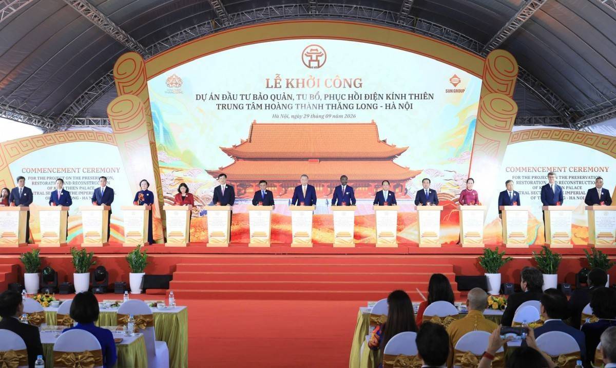 Sun Group được chọn là đơn vị thi công dự án phục hồi điện Kính Thiên - Hoàng thành Thăng Long – Hà Nội