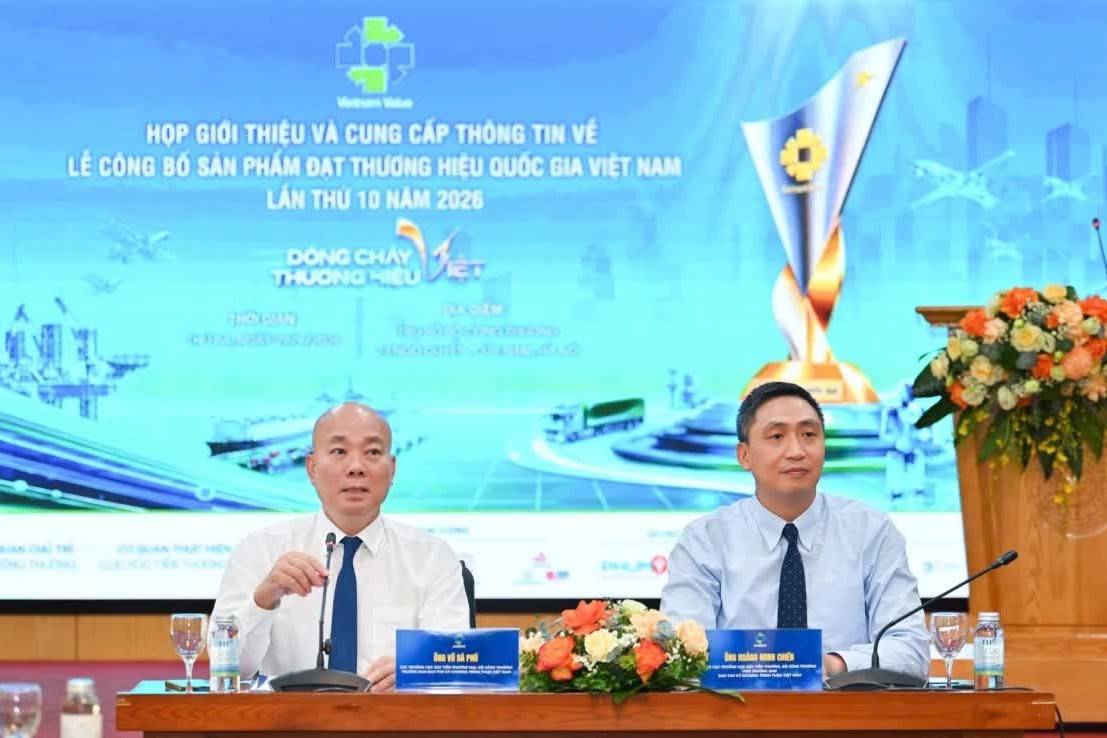 499 sản phẩm được công nhận Thương hiệu quốc gia Việt Nam năm 2026