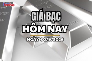Giá bạc hôm nay 30/9/2026: Giá bạc thế giới tăng, trong nước trái chiều