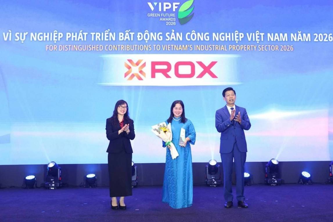 ROX Group được bình chọn vì sự nghiệp phát triển bất động sản công nghiệp Việt Nam 2026