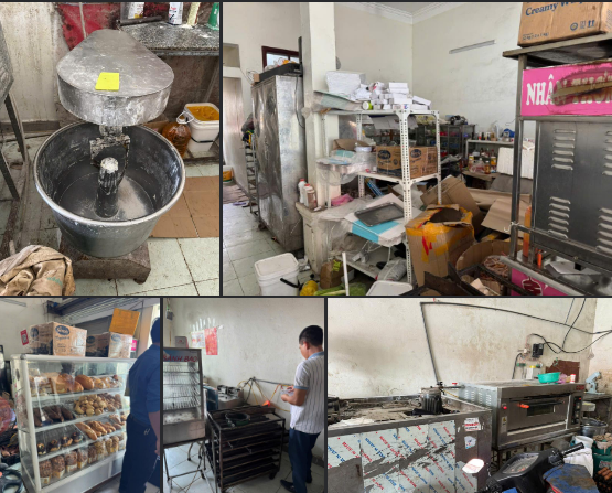 Hai cơ sở kinh doanh trên địa bàn phường Hòa Bình vi phạm quy định về an toàn thực phẩm bị xử phạt tổng 8 triệu đồng. Ảnh: CAHP