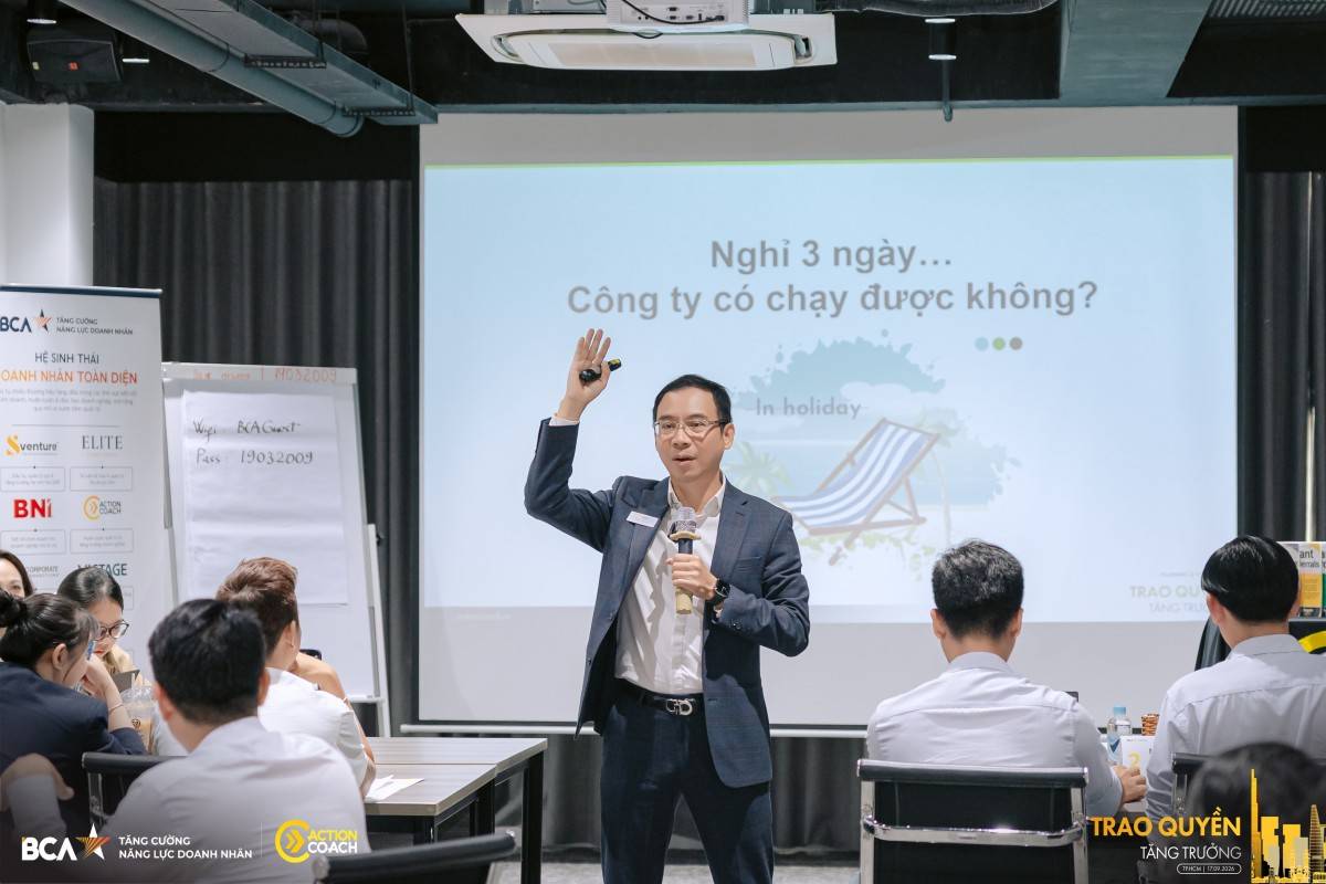Câu hỏi “Nghỉ 3 ngày, công ty có chạy được không?” gợi mở bài toán về hệ thống, phân quyền và khả năng vận hành độc lập với người chủ.