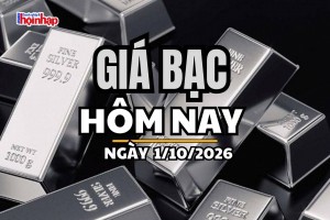 Giá bạc hôm nay 1/10/2026: Giá bạc đồng loạt giảm