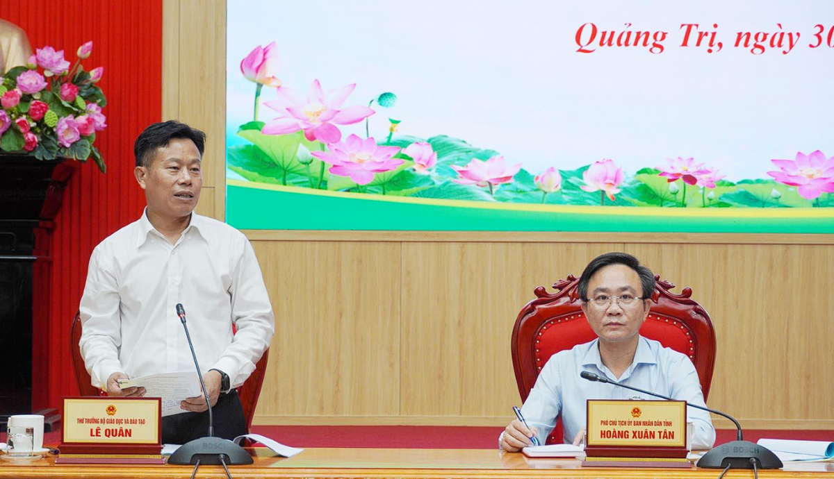 Bộ Giáo dục và Đào tạo kiểm tra công tác chuẩn bị năm học 2026 - 2027 tại Quảng Trị