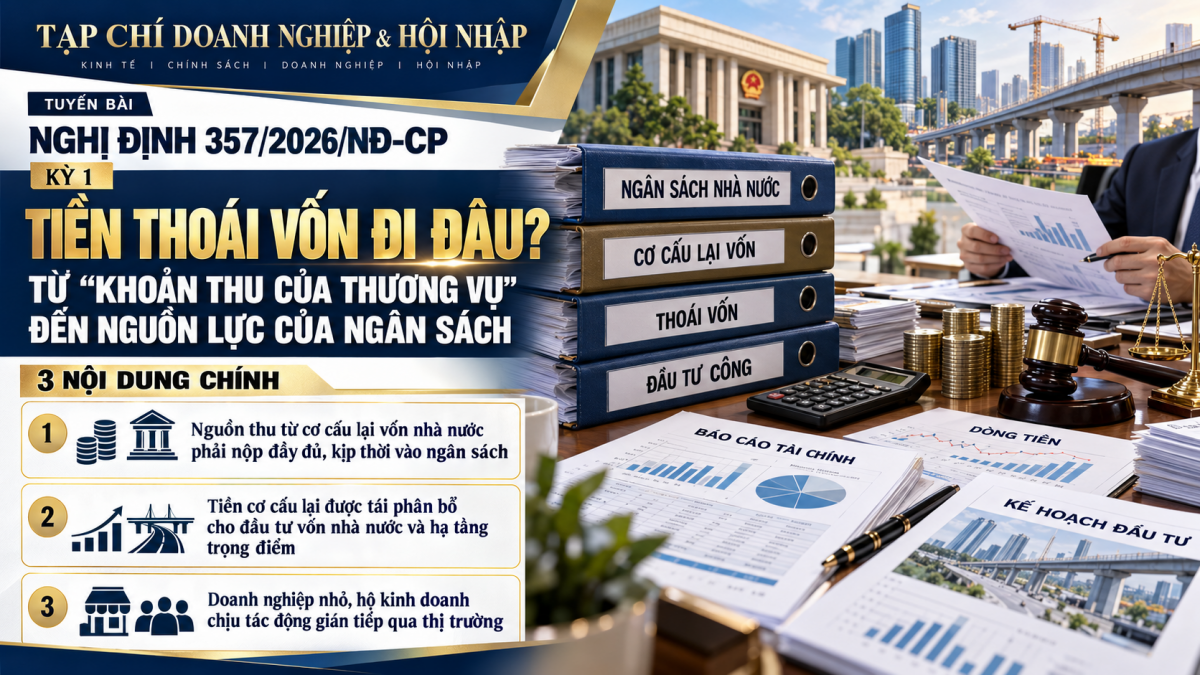 Nghị định 357/2026/NĐ-CP: Khi tiền thoái vốn được đặt lại trong”đường ống” ngân sách
