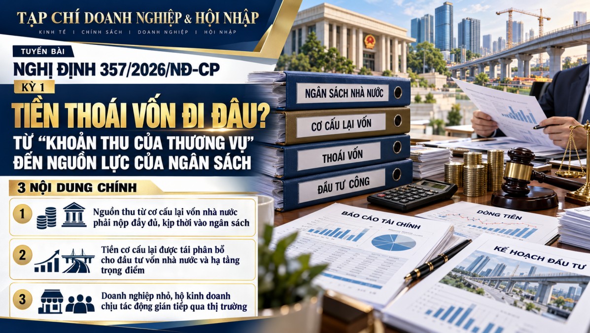 Nghị định 357/2026/NĐ-CP: Khi tiền thoái vốn được đặt lại trong”đường ống” ngân sách