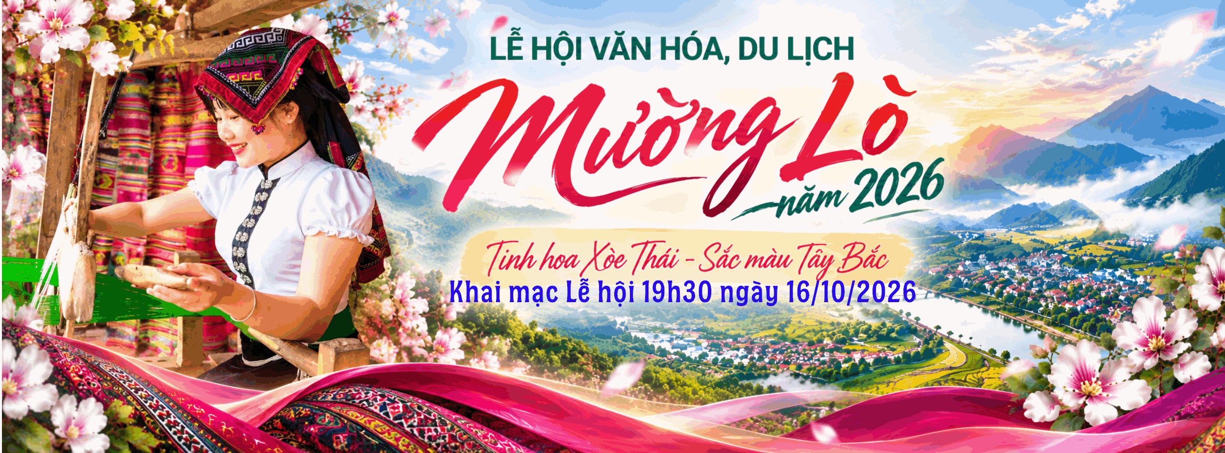 Mường Lò 2026: Đại Xòe 2.026 người mở hành trình khám phá sắc màu Tây Bắc