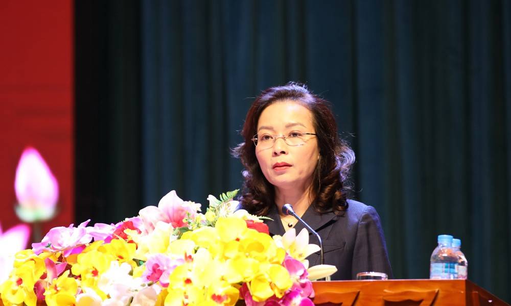 Phát biểu chỉ đạo hội nghị, bà Nguyễn Thị Hương, Phó Bí thư Thường trực Thành ủy, Trưởng Đoàn đại biểu Quốc hội thành phố