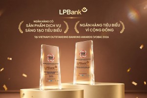 LPBank được vinh danh ở 2 hạng mục tại Giải thưởng Ngân hàng Việt Nam tiêu biểu 2026