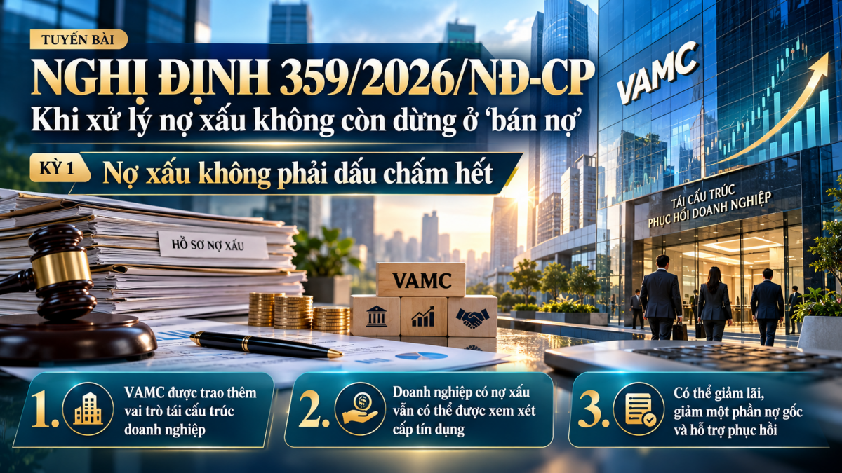 Nghị định 359/2026/NĐ-CP: Khi xử lý nợ xấu không còn dừng ở “bán nợ”