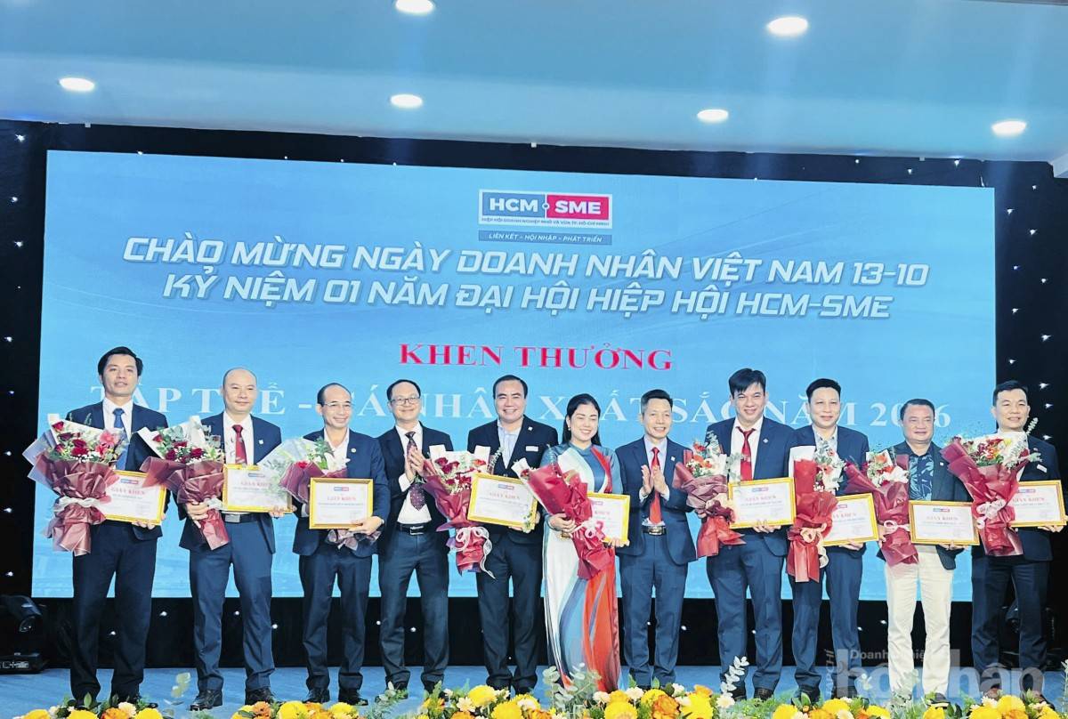 HCM-SME kỷ niệm Ngày Doanh nhân Việt Nam, vinh danh nhiều tập thể và cá nhân tiêu biểu