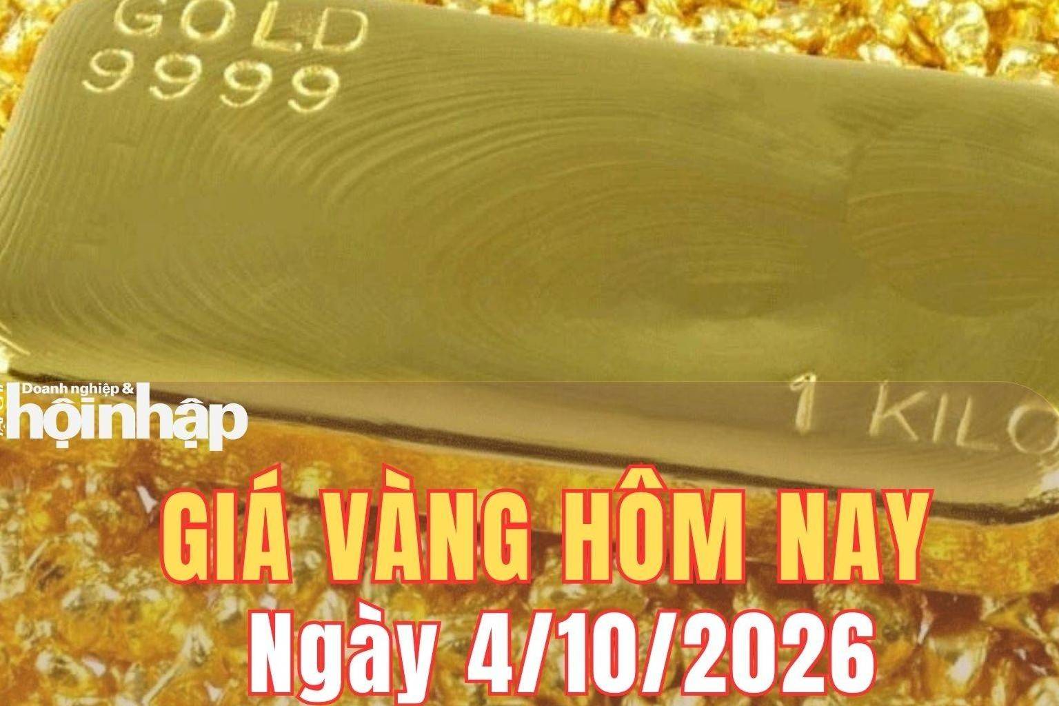 Giá vàng hôm nay 4/10/2026: Giá vàng trong nước và thế giới chốt tuần giảm mạnh