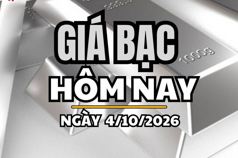 Giá bạc hôm nay 4/10/2026: Giá bạc Phú Quý giảm mạnh