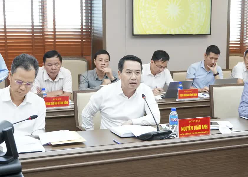 Đồng chí Nguyễn Tuấn Anh - Phó Bí thư Tỉnh uỷ, Chủ tịch UBND tỉnh phát biểu kết luận 
