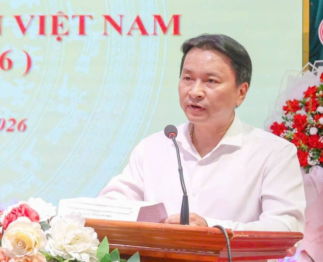 Nguyễn Minh Dũng, Phó Chủ tịch HHDN tỉnh, đại diện Thường trực Hiệp hội phát biểu tại hội nghị