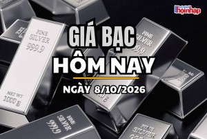 Giá bạc hôm nay 8/10/2026: Giá bạc đồng loạt giảm mạnh