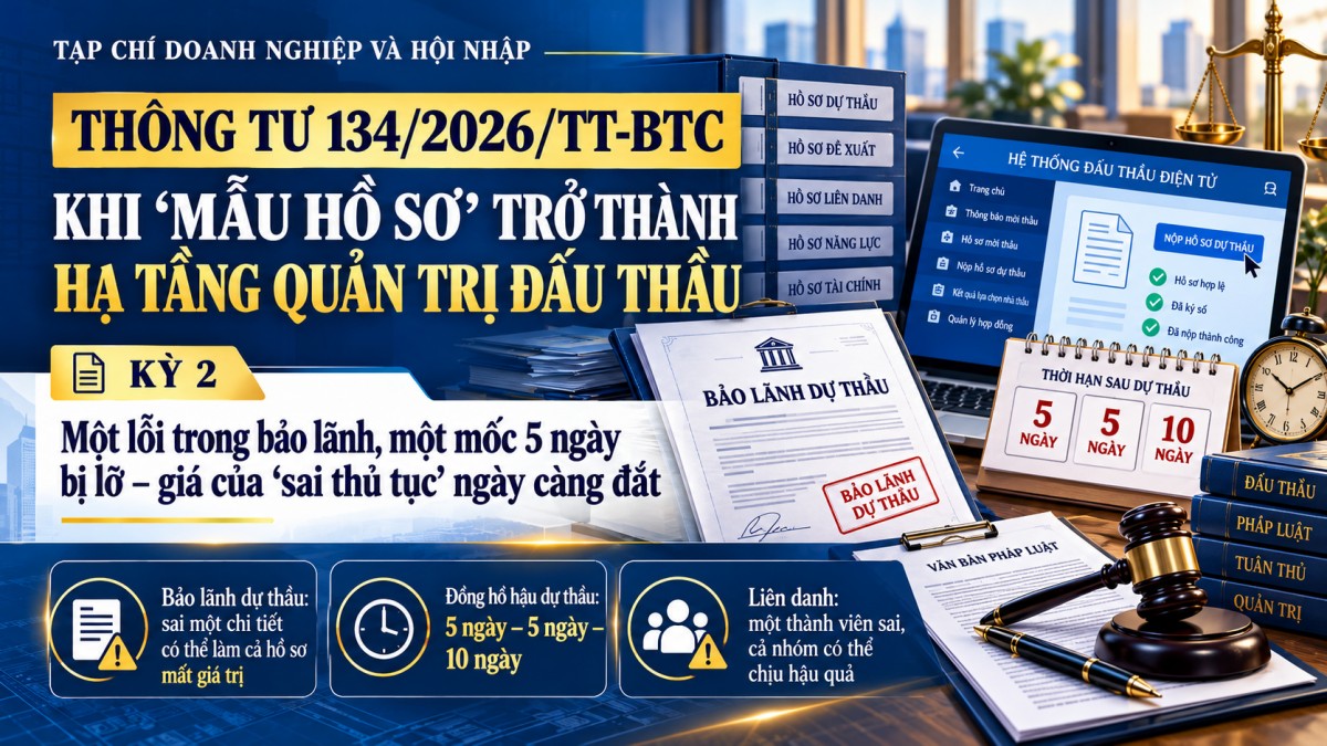 Thông tư 134/2026/TT-BTC: Một lõi trong bảo lãnh, một mốc 5 ngày bị lỡ - giá của “sai thủ tục” ngày càng đắt